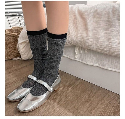 Contrast Trim Socks SpreePicky