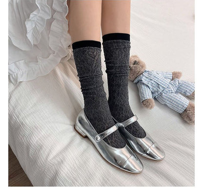 Contrast Trim Socks SpreePicky