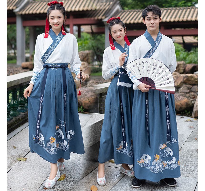 Fish Embroidered Hanfu Costume Set SpreePicky