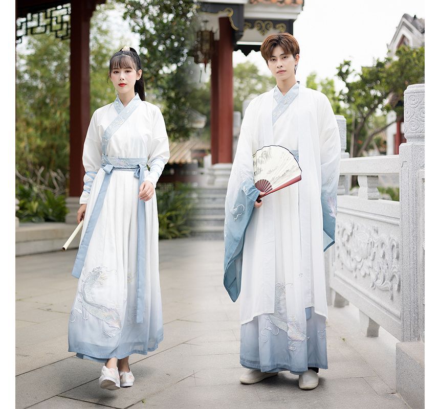 Dragon Embroidered Hanfu Jacket / Long SpreePicky