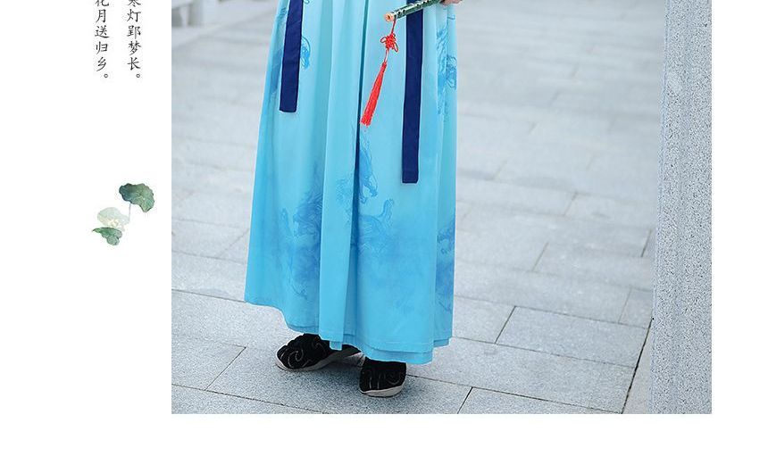 Couple Matching Dragon Print Hanfu Costume Set SpreePicky