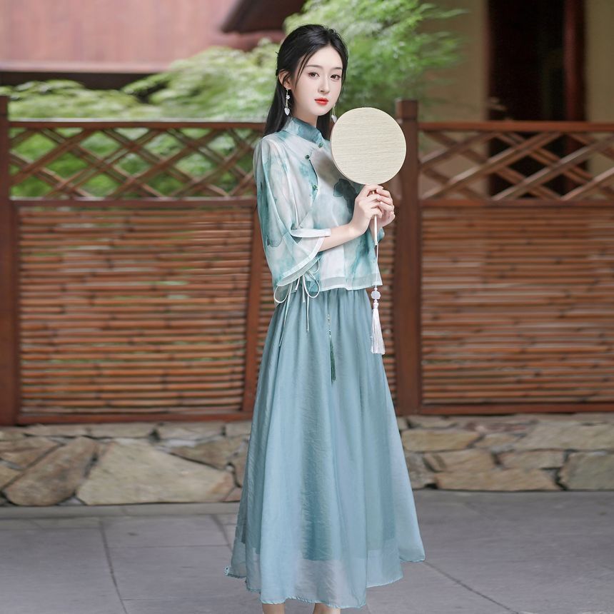 Tie Dye Hanfu Costume Set SpreePicky