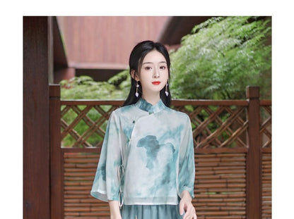 Tie Dye Hanfu Costume Set SpreePicky