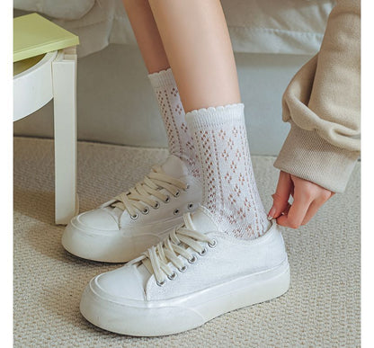 Ruffle Trim Socks Set SpreePicky