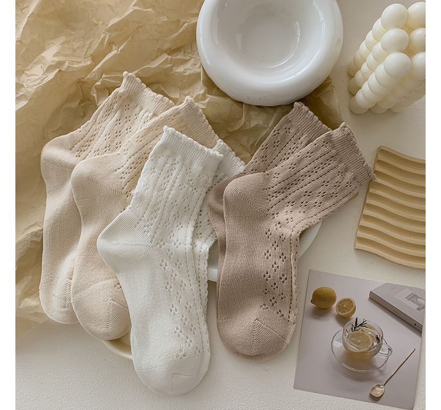 Ruffle Trim Socks Set SpreePicky