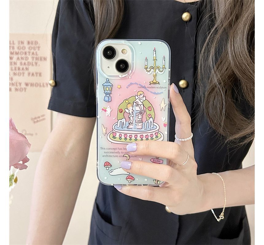 Cupid Fountain Phone Case - iPhone 11 / 12 / 12 Pro / 12 Pro Max / 13 / 13 Pro / 13 Pro Max / 14 / 14 Pro / 14 Pro Max SpreePicky