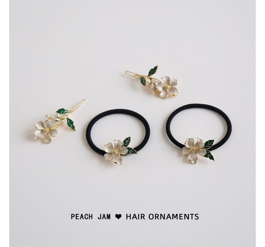 Floral Alloy Hair Tie / Hair Clip (various designs) mySite