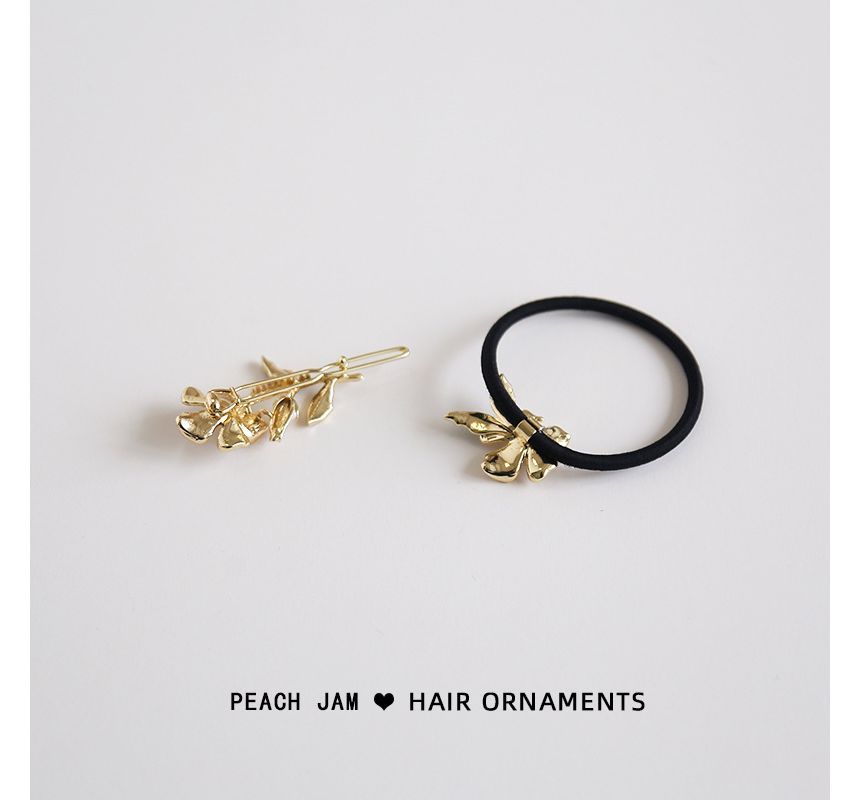 Floral Alloy Hair Tie / Hair Clip (various designs) mySite