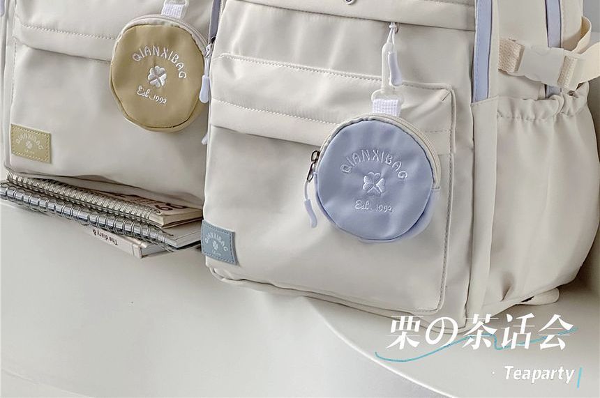 Two-Tone Top Handle Backpack / Charm / Set SpreePicky