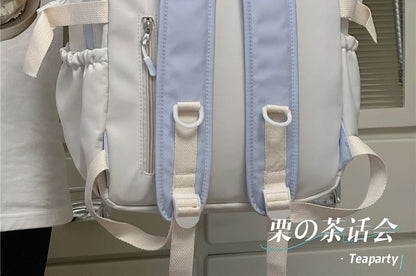 Two-Tone Top Handle Backpack / Charm / Set SpreePicky