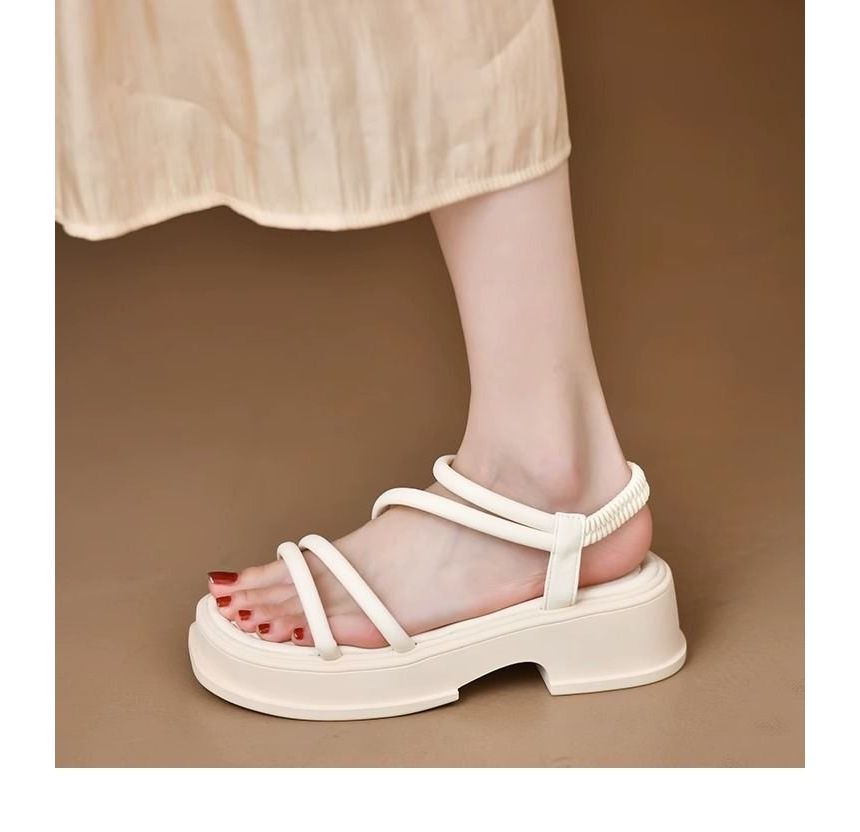 Platform Plain Sandals mySite