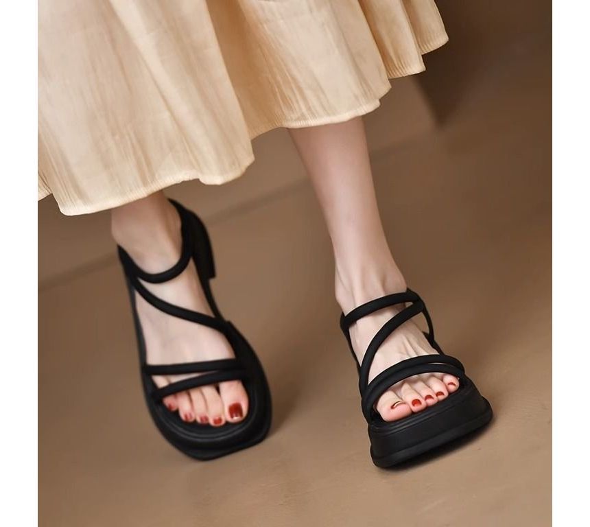 Platform Plain Sandals mySite