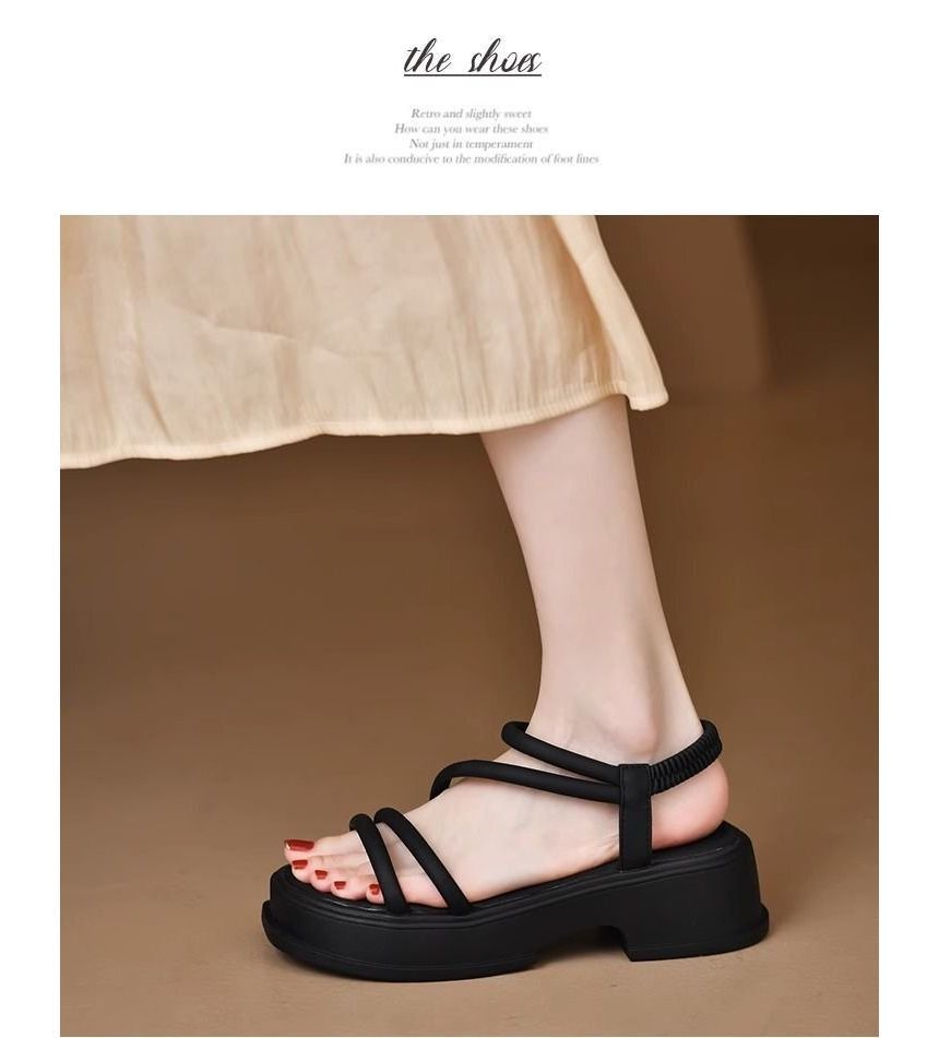 Platform Plain Sandals mySite