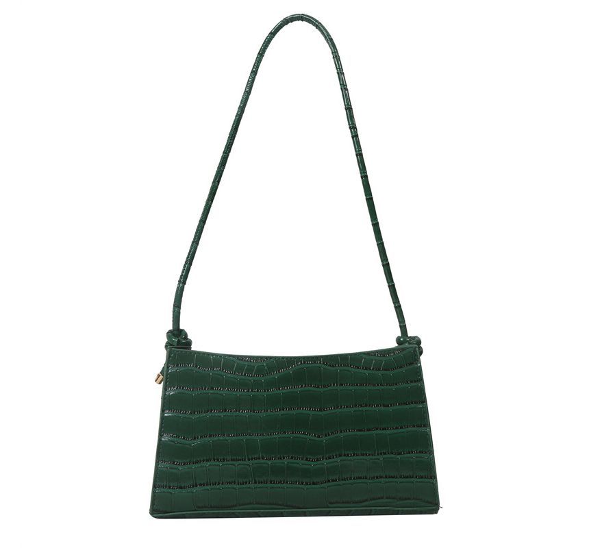 Crocodile Grain Shoulder Bag SpreePicky