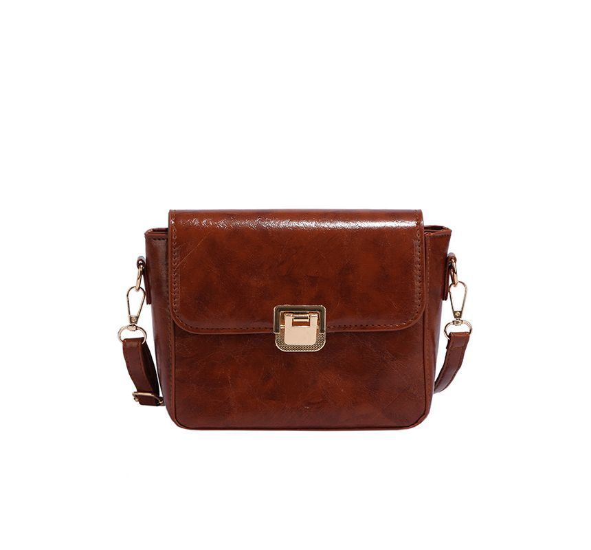 Flap Faux Leather Crossbody Bag SpreePicky