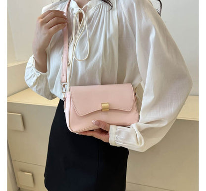 Plain Flap Shoulder Bag SpreePicky