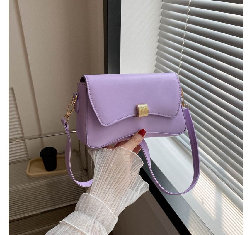 Plain Flap Shoulder Bag SpreePicky