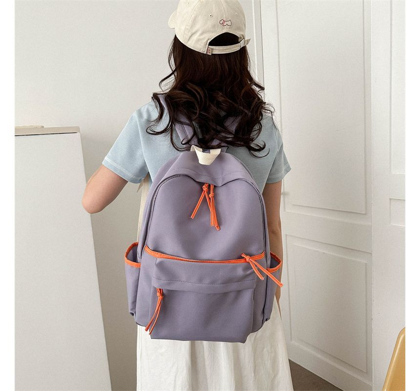 Contrast Trim Backpack SpreePicky