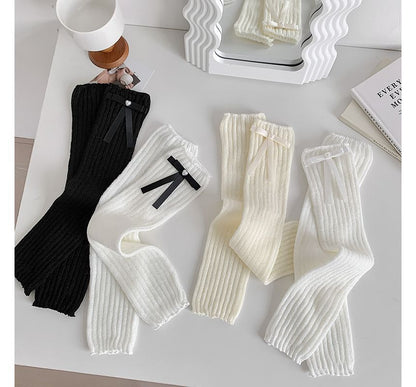 Plain Bow Leg Warmers SpreePicky