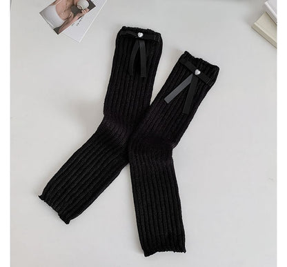 Plain Bow Leg Warmers SpreePicky