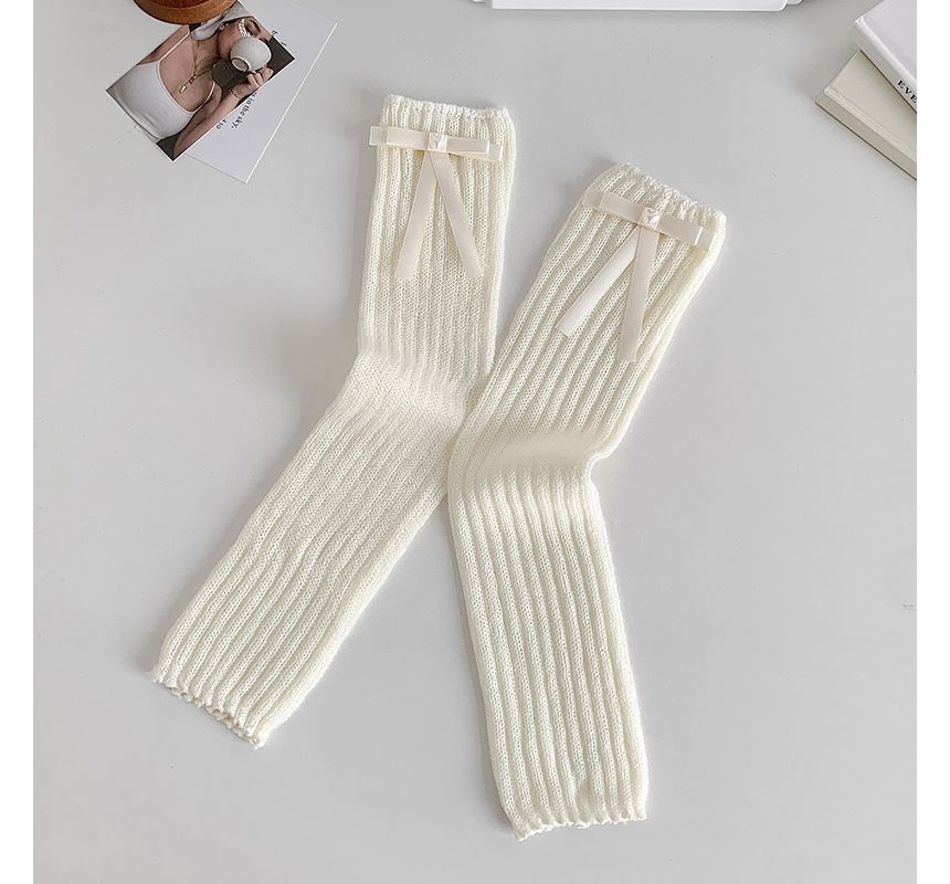 Plain Bow Leg Warmers SpreePicky