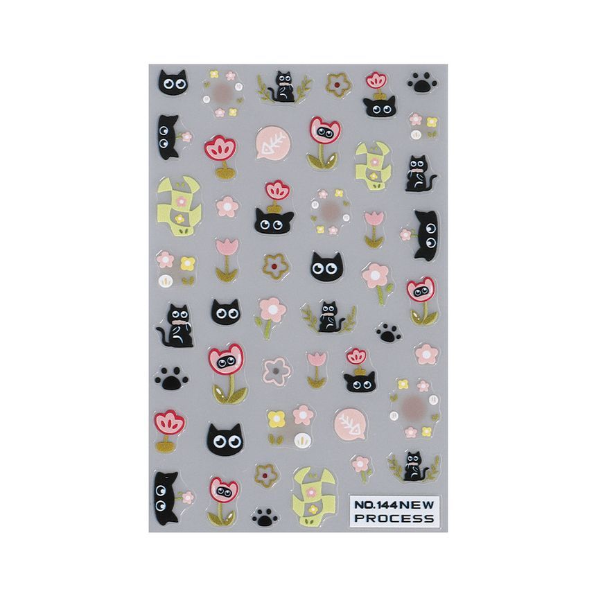 Cat Nail Art Stickers SpreePicky