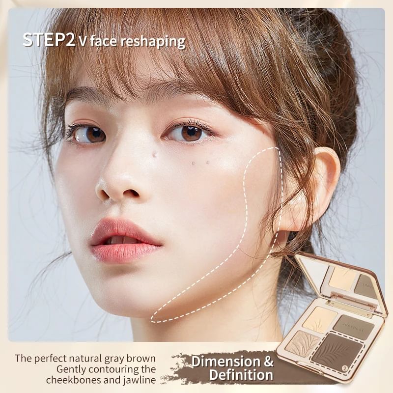 2 IN 1 Highlighter Contour Palette mySite