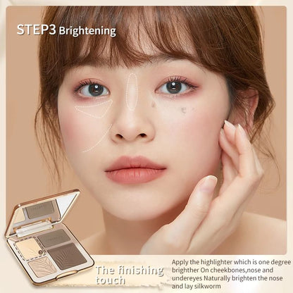 2 IN 1 Highlighter Contour Palette mySite