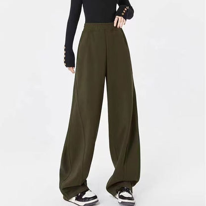 Low Rise Loose-Fit Wide-Leg Sweatpants SpreePicky