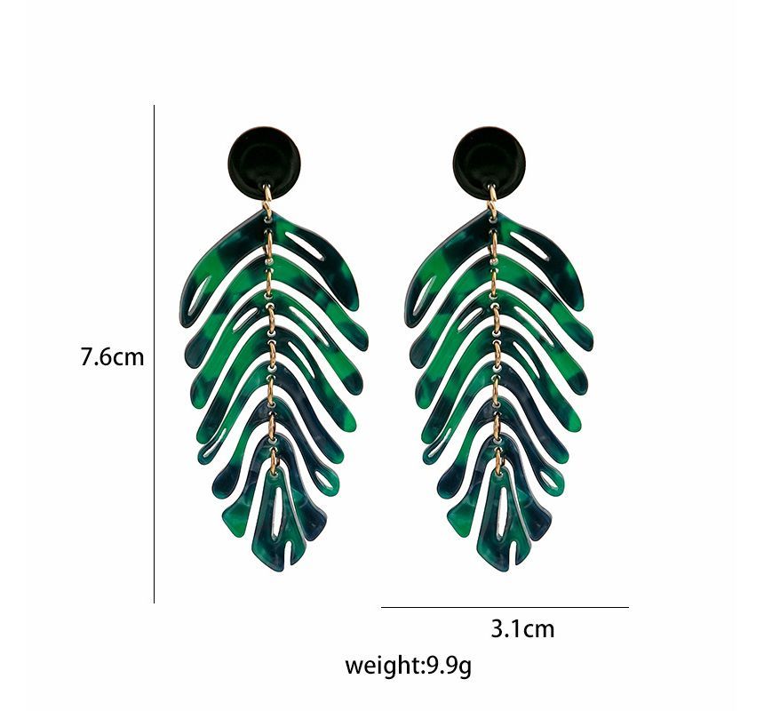 Leaf Drop Earring SpreePicky