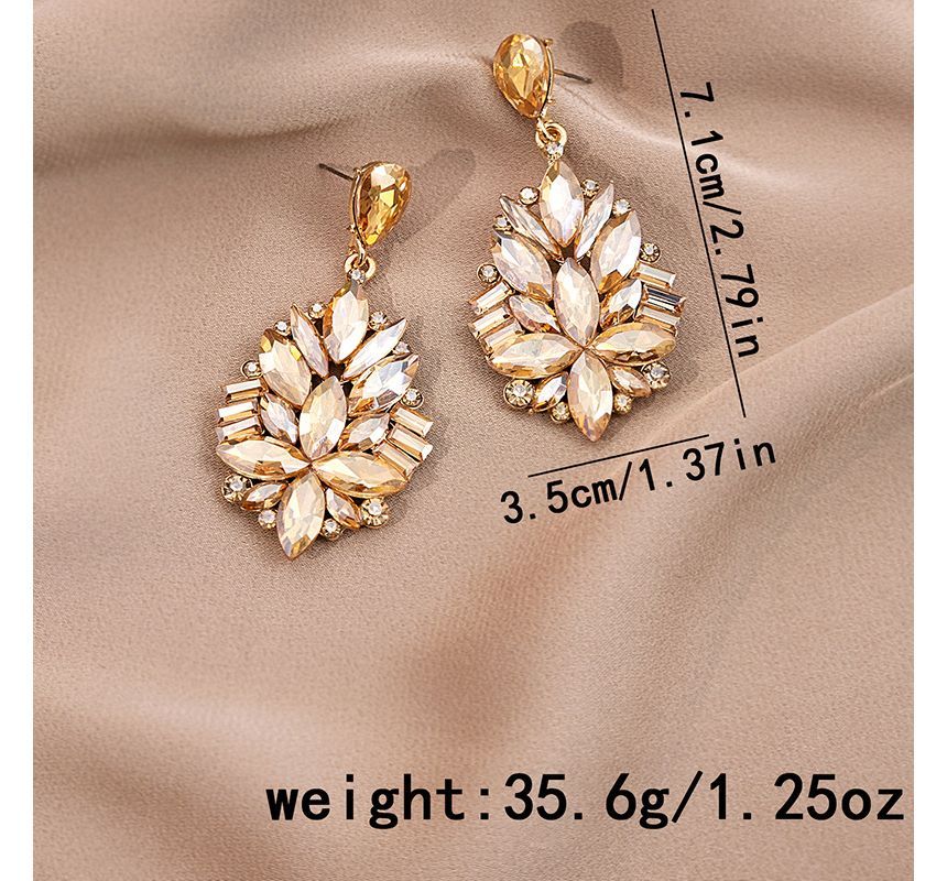 Rhinestone Drop Earring / Stud Earring SpreePicky