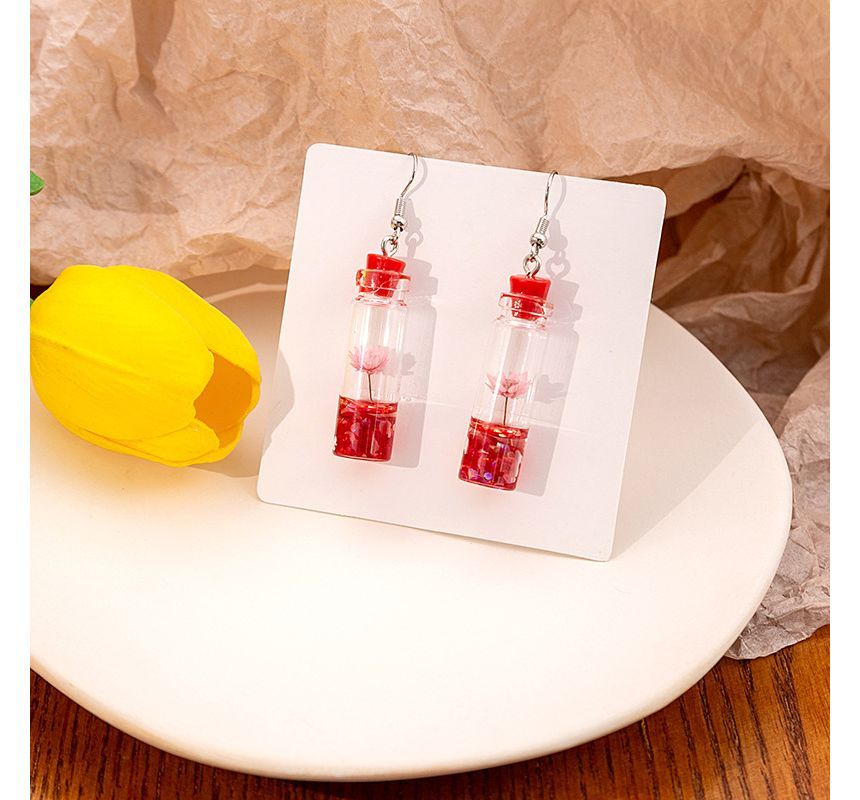 Wish Bottle Drop Earring SpreePicky