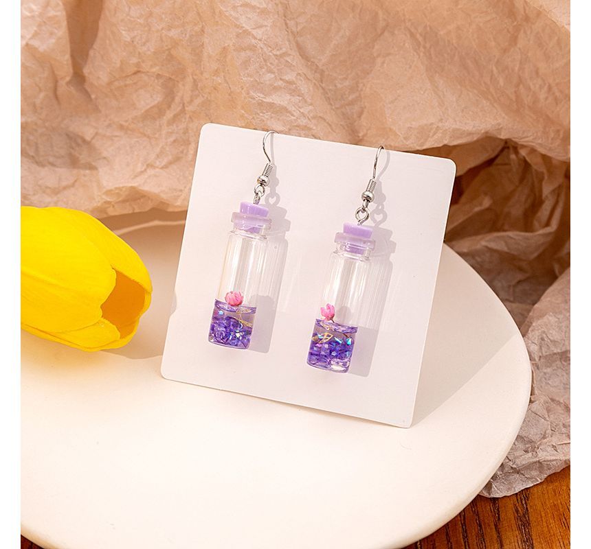 Wish Bottle Drop Earring SpreePicky