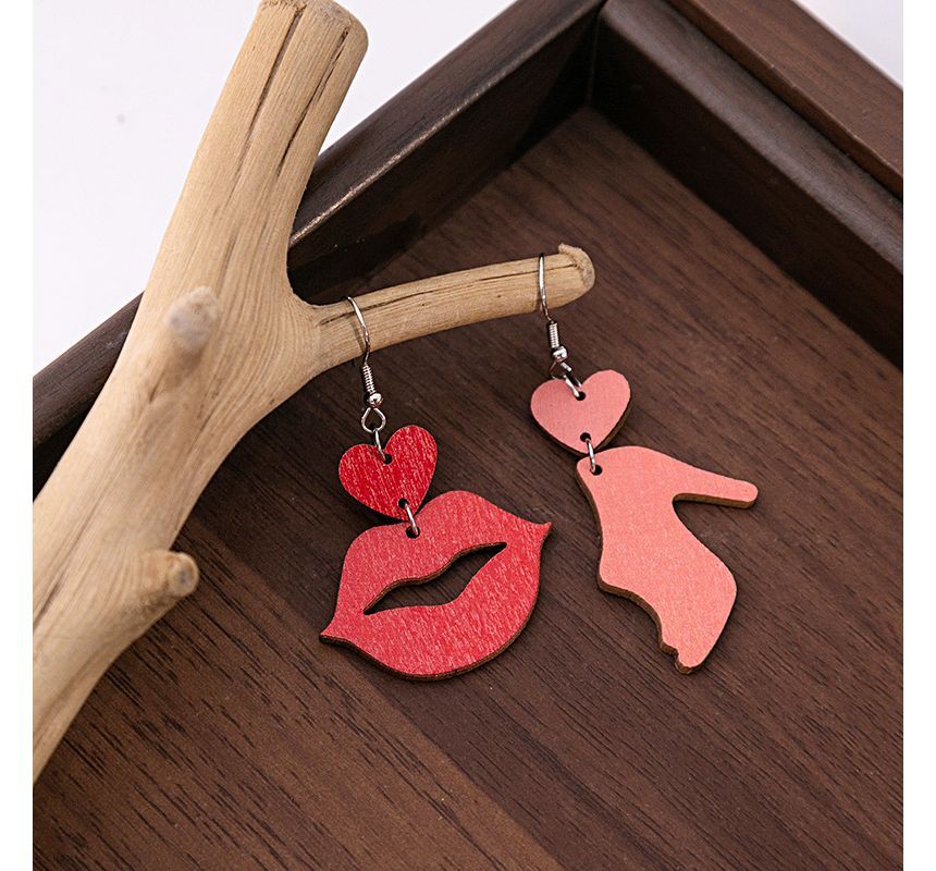 Wooden Drop Earring SpreePicky