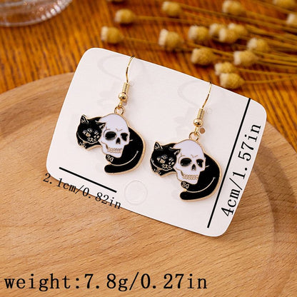 Halloween Cat Drop Earring SpreePicky