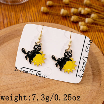 Halloween Cat Drop Earring SpreePicky