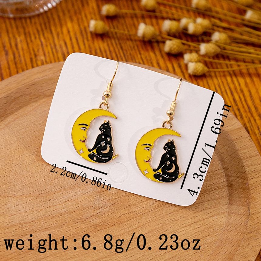 Halloween Cat Drop Earring SpreePicky