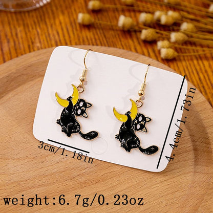 Halloween Cat Drop Earring SpreePicky