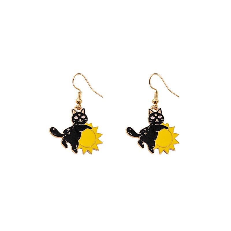 Halloween Cat Drop Earring SpreePicky