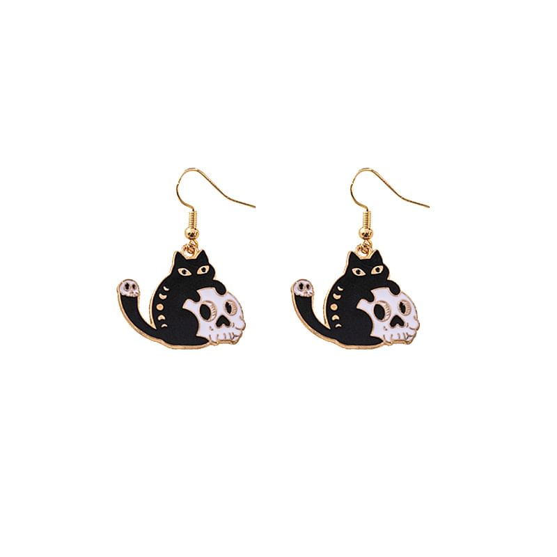 Halloween Cat Drop Earring SpreePicky