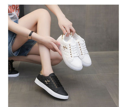 Lettering Lace Up Sneakers SpreePicky