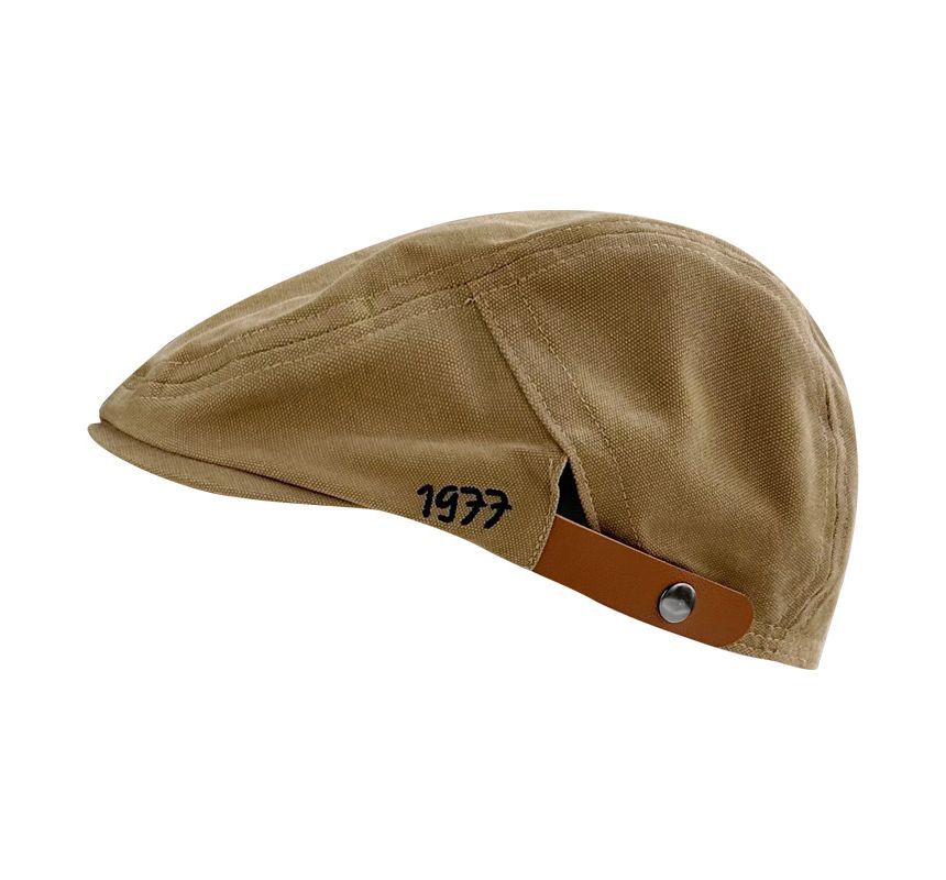 Numerical  Embroidered Flat Cap SpreePicky