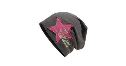 Lettering Star Embroidered Slouchy Beanie SpreePicky