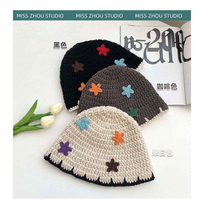 Floral Knit Cloche Hat SpreePicky