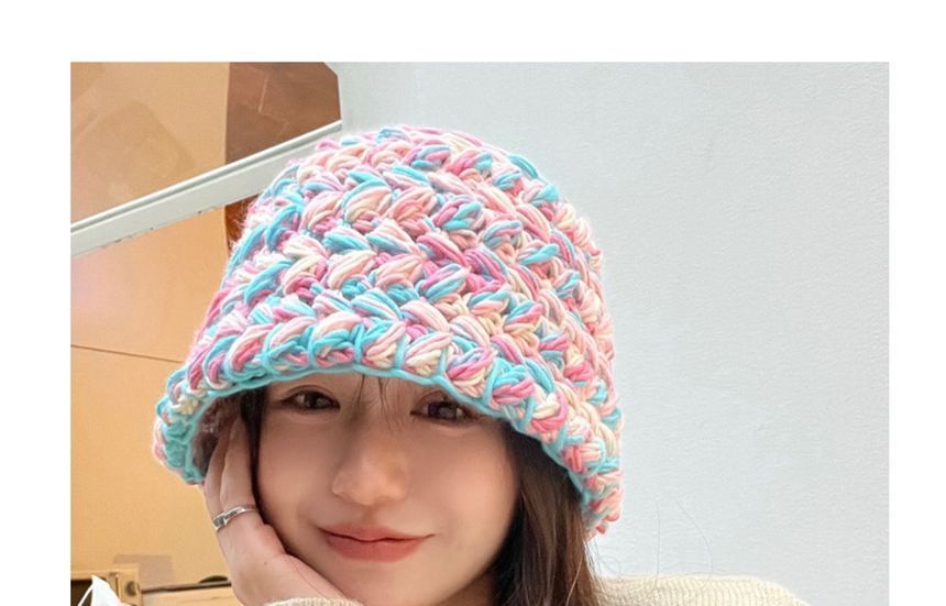 Melange Knit Bucket Hat SpreePicky