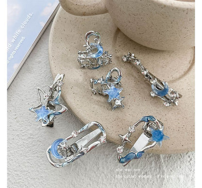 Moon & Star Alloy Hair Clip / Hair Clamp SpreePicky