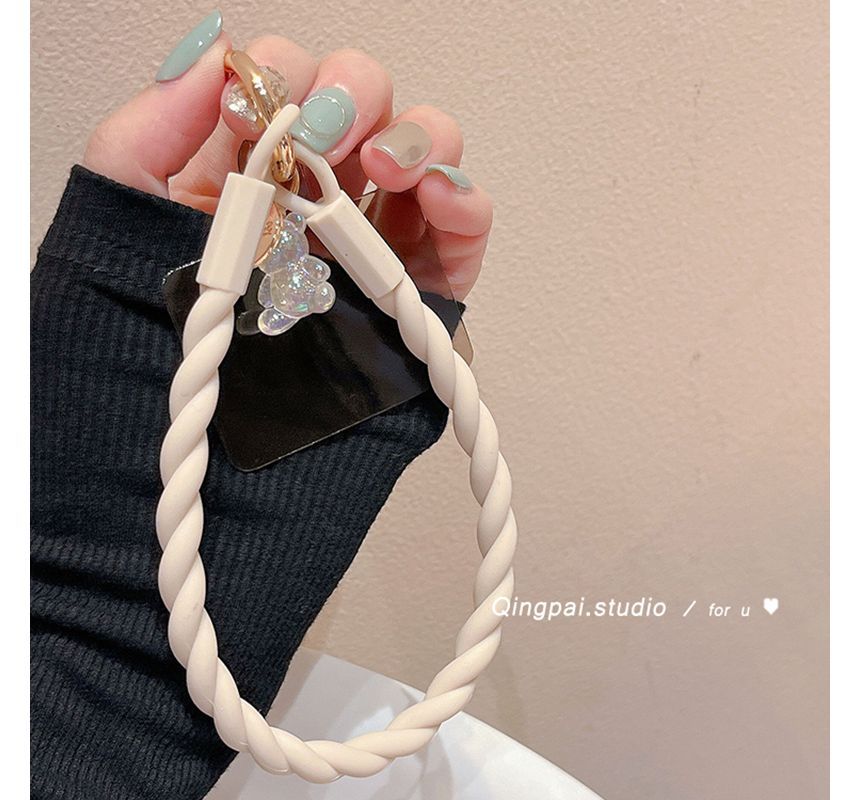 Plain Silicone Mobile Phone Hanging Decoration SpreePicky