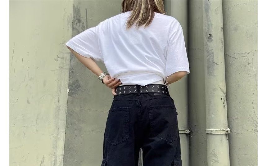 Low Waist Straight-Fit Boot-Cut Cargo Pants SpreePicky