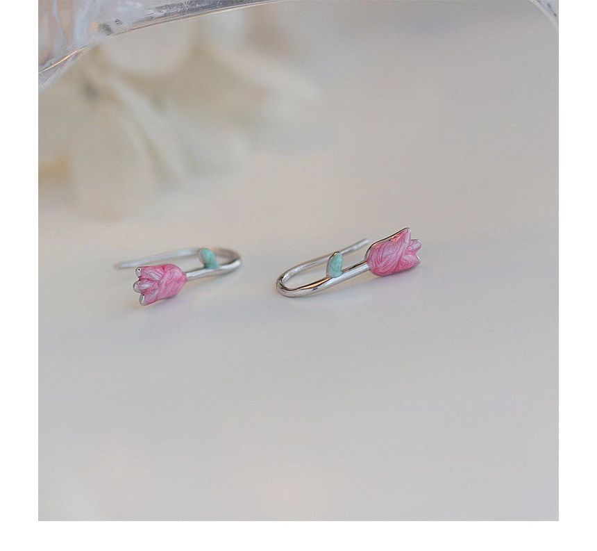 Tulip Glaze Alloy Stud Earring SpreePicky