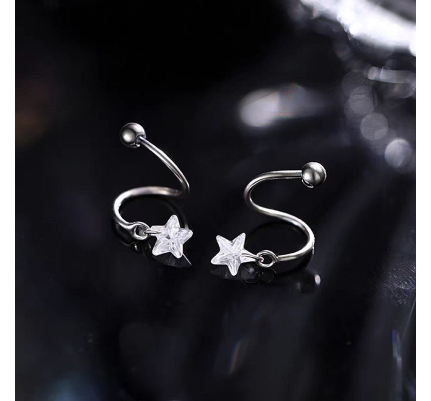 Star Spiral Drop Earring SpreePicky